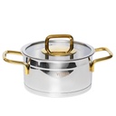 Marmite Vivaldi Rosso 18 cm Inox 18/10