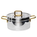 Marmite Vivaldi Rosso 20 cm- Inox 18/10
