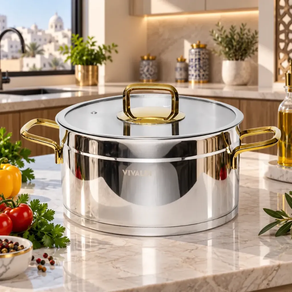 [WHM-1740] Marmite Vivaldi Rosso 24 cm- Inox 18/10