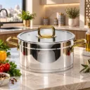 Marmite Vivaldi Rosso 24 cm- Inox 18/10