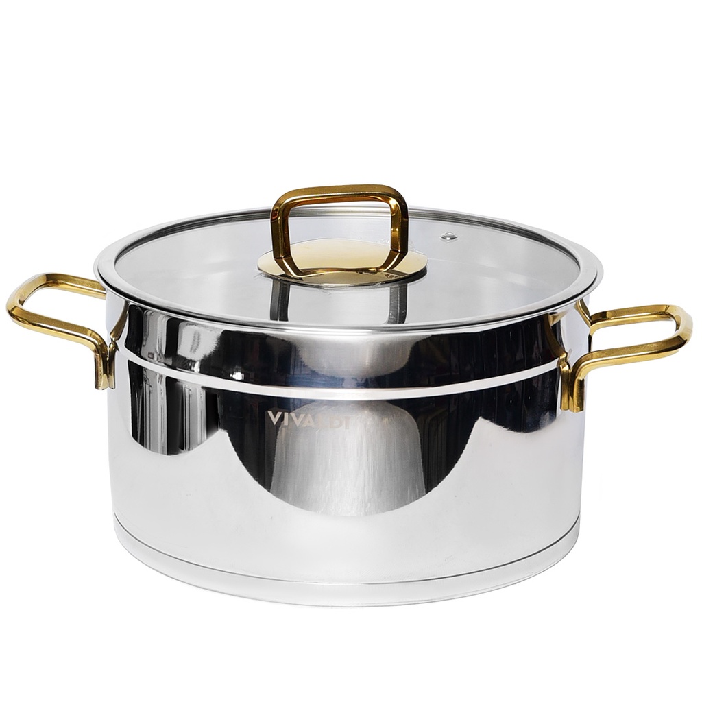 [WHM-1741] Marmite Vivaldi Rosso en Inox 18/10 - 26 cm - Argent