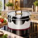 Marmite Vivaldi Rosso en Inox 18/10 - 26 cm - Argent