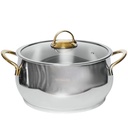 Marmite Vivaldi Tombo 28 cm Inox 18/10 Doré