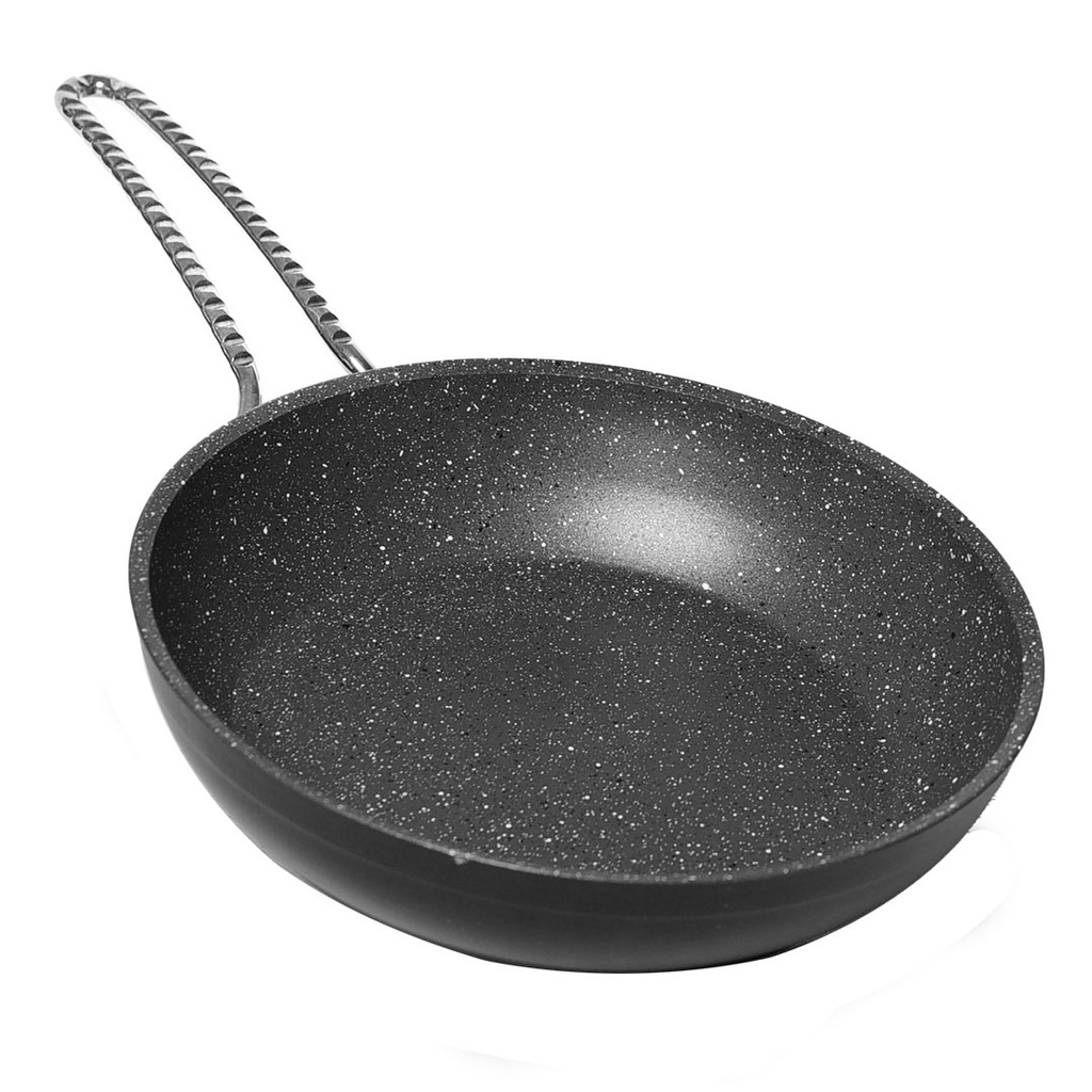 Poêle Granite Vivaldi Hitit 24cm Manche Argent