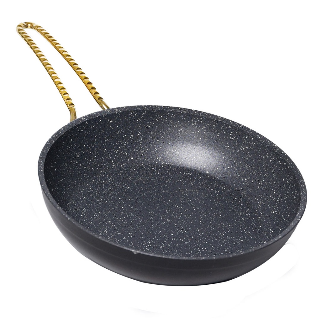 [WHM-1499D] Poêle Granite Vivaldi Hitit 24cm Manche Doré