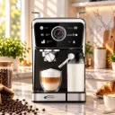 Machine A Café 5 en 1 Florence 1350W HK457 Avec Afficheur LED – Expresso & Capsules