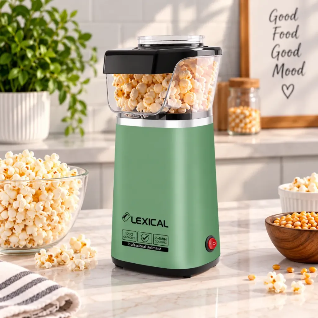 [LPO-3510-7] Machine A Pop Corn Sans Huile Lexical 1300W- Vert
