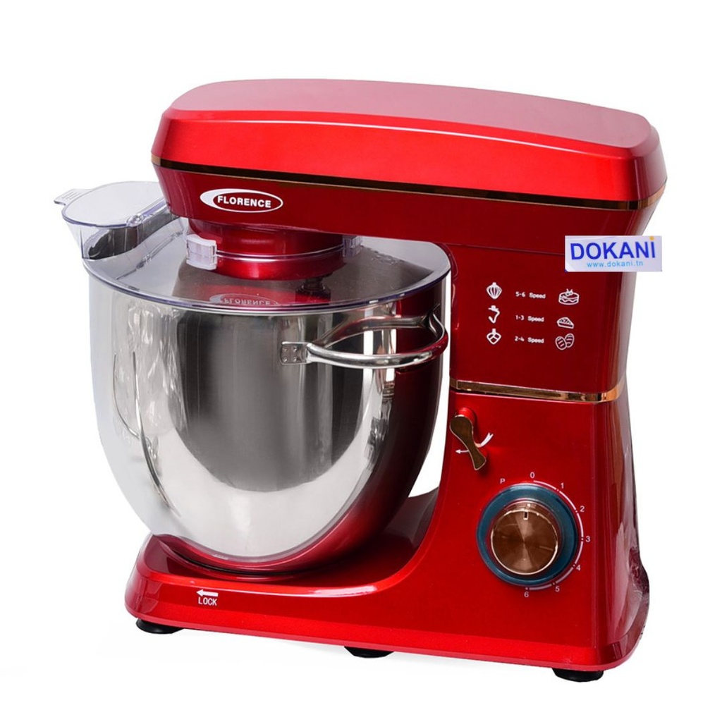 [SM-9213R] Robot Pétrin Florence 10 Litres - 2200W - Rouge