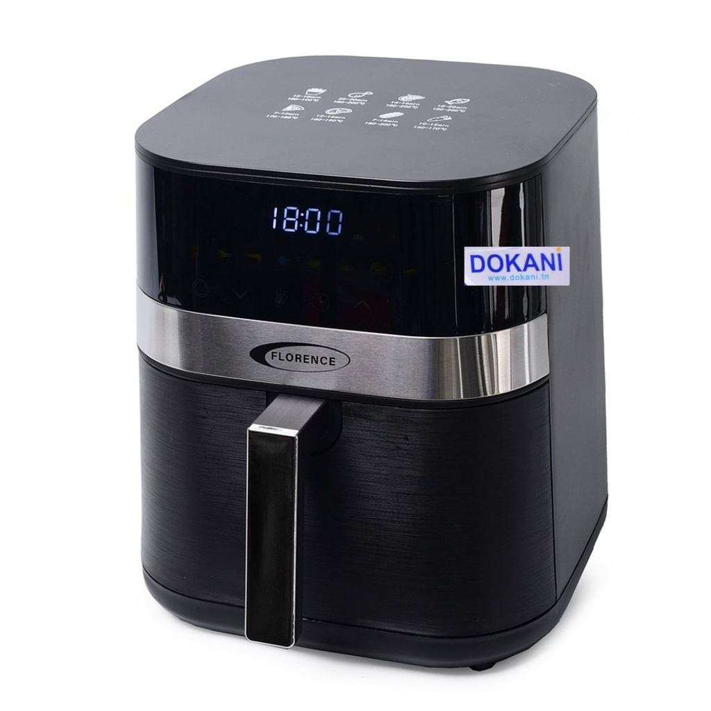 Air Fryer Florence avec Afficheur Digital - 5 L - 1400W - Noir