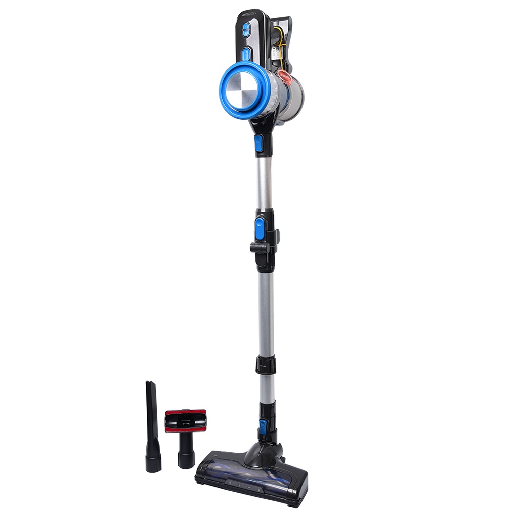 [HJC-2208B] Aspirateur Balai Florence 150W -Sans Fil & Rechargeable - Bleu