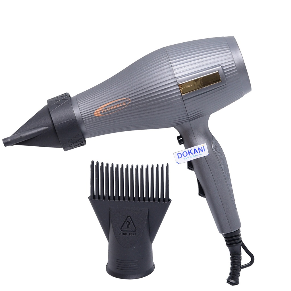 Séche Cheveux Florence 17000RPM 2000W Gris Charbon