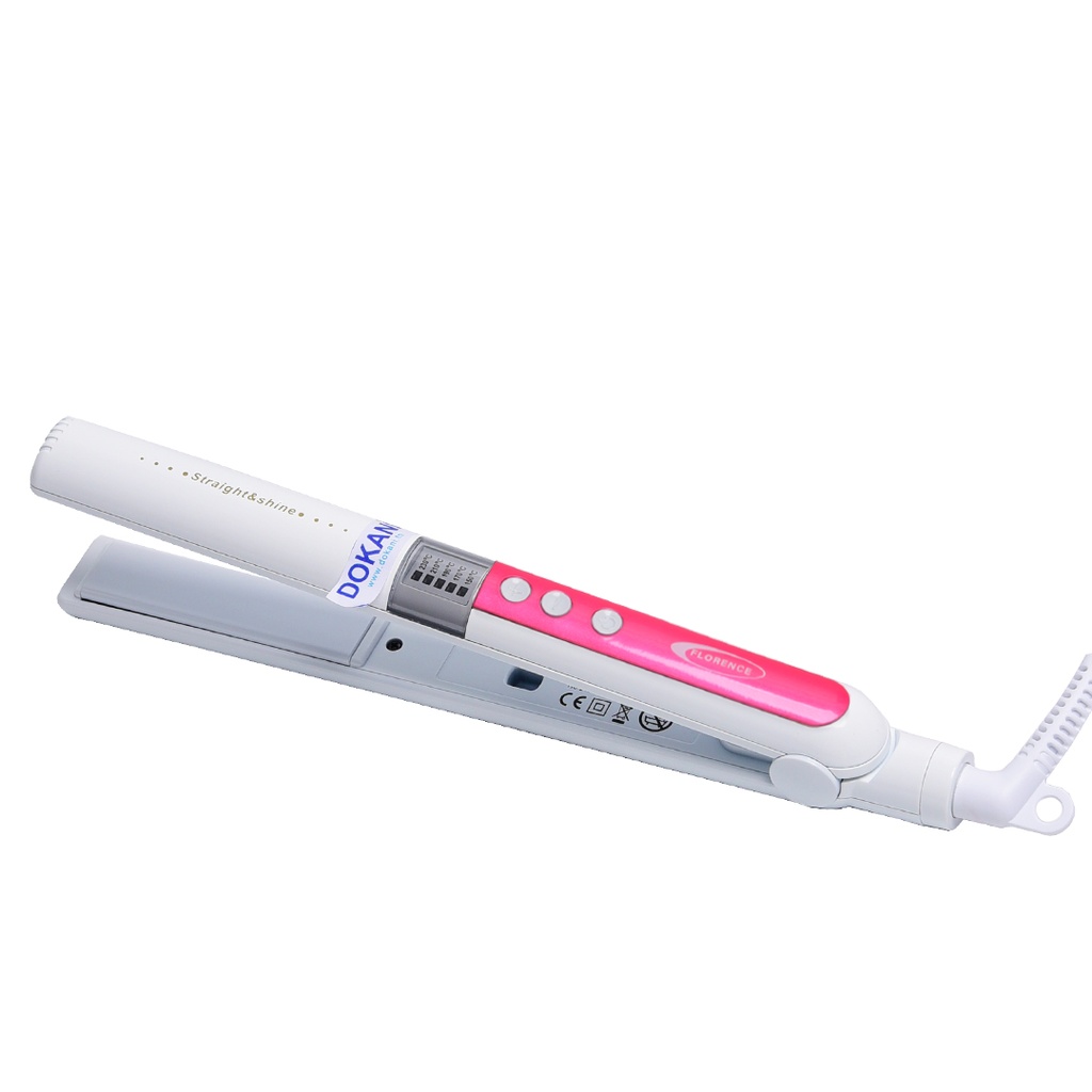 [HK450-1R] Plaque Cheuveux Florence 100W Rose 