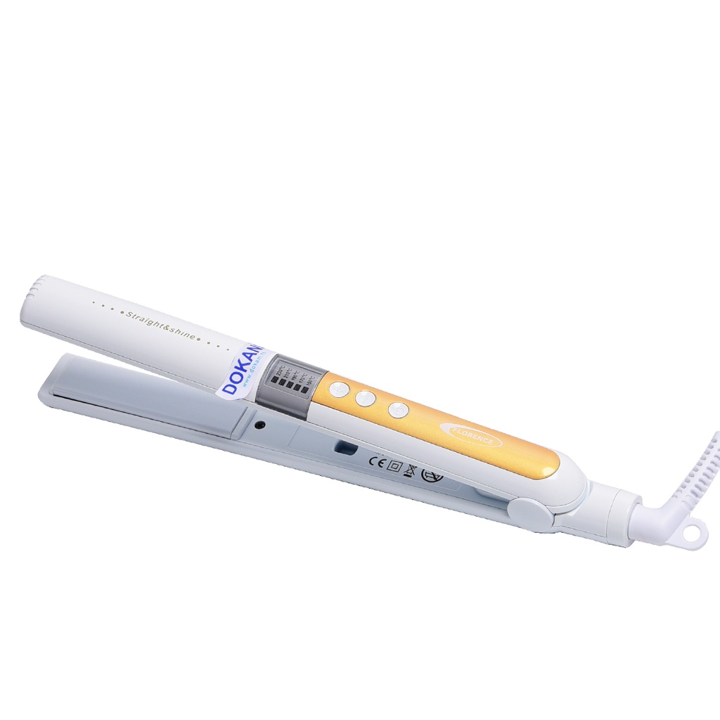 [HK450-1J] Plaque Cheuveux Florence 100W Jaune 