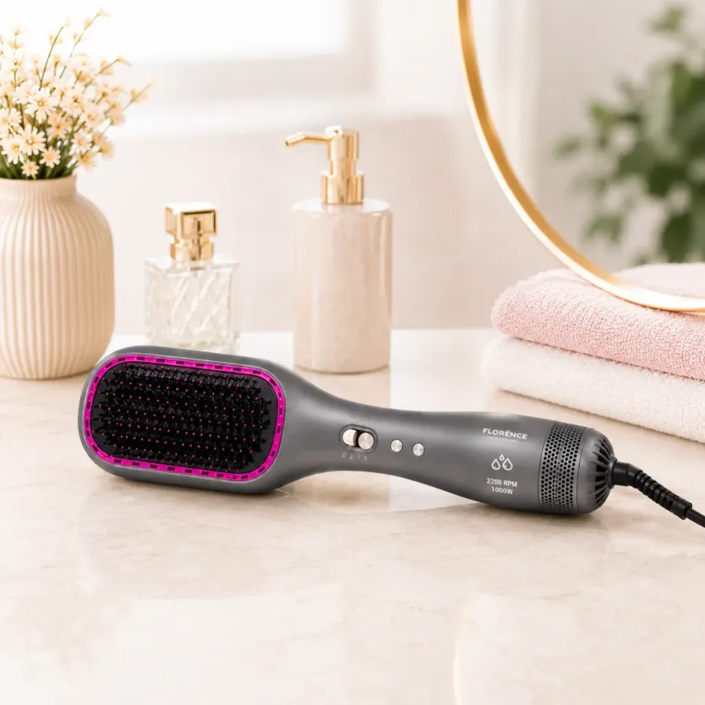 [HK449-2] Brosse Séchoir Florence 2200 RPM 1000W Gris