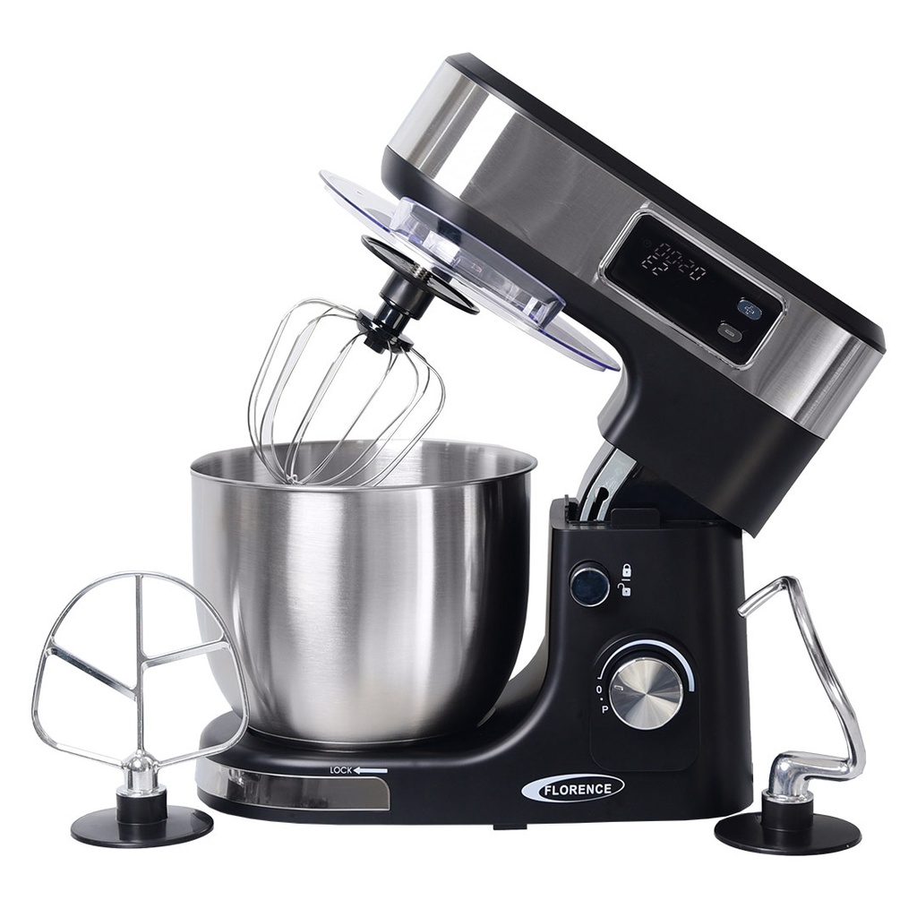 [6466AE-N] Robot Pétrin Florence Avec Afficheur LCD- 5L 1300W -Noir