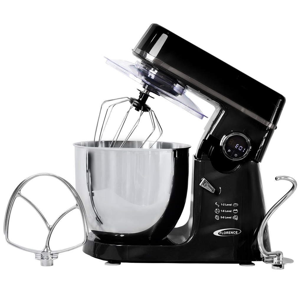 [FM166N] Robot Pétrin Florence Avec Bouton Afficheur 12L 2000W Noir