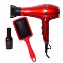 Coffret Sèche Cheveux + Brosse Florence- 2200W- Rouge