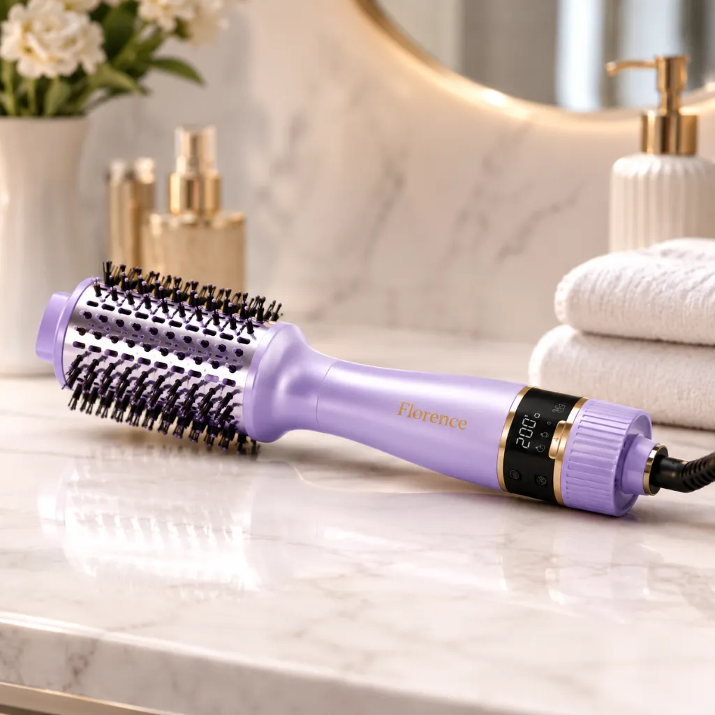 Brosse Coiffante Avec Afficheur LCD 1000W- Violet