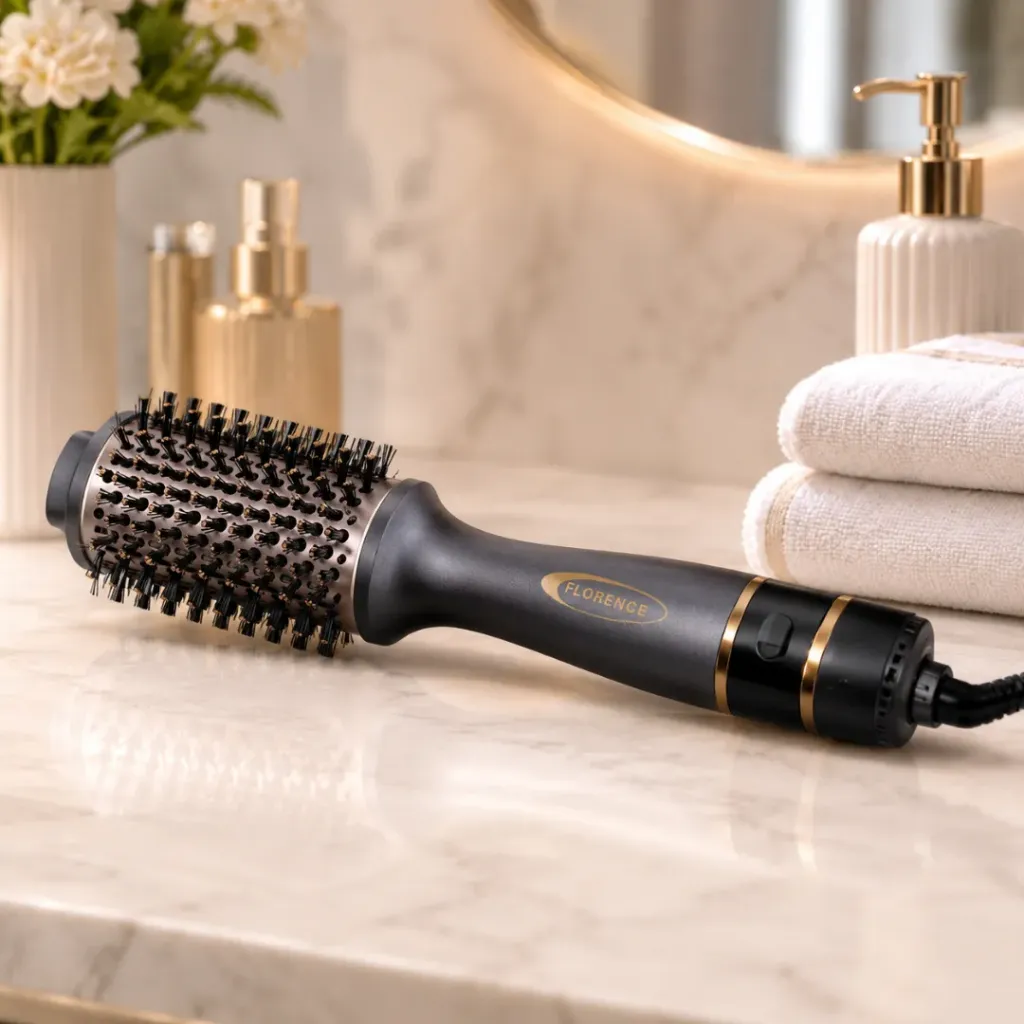 [HK449GCH] Brosse Coiffante Avec Afficheur Température 1000W- Gris Charbon