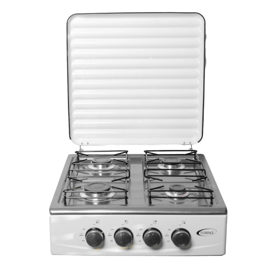 Réchaud À Gaz 4 Feux Florence Blanc