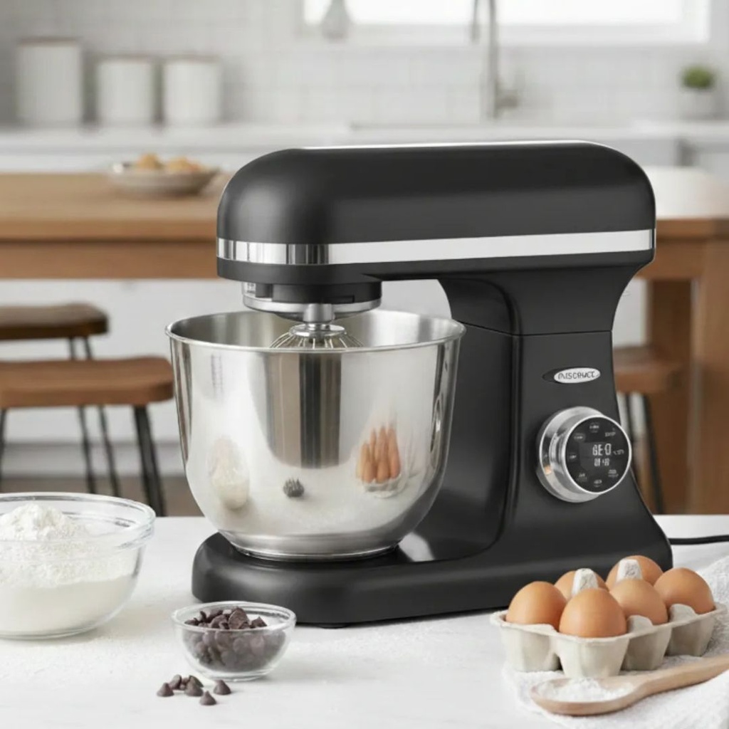 [SM-B08SDN] Robot Pétrin Florence 7L - 2000W avec Afficheur LCD - Noir