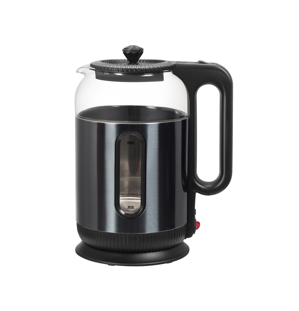 Bouilloire Electrique En Verre RAF 2L -1500 W Noir