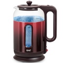 Bouilloire Electrique En Verre RAF 2L -1500 W Rouge
