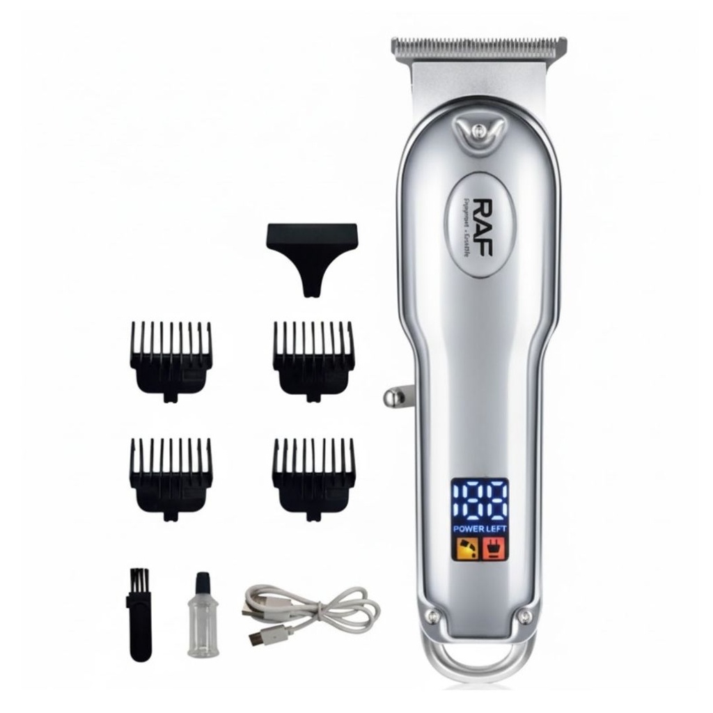 [R-4212] Tondeuse Cheveux Rechargable RAF - 5W - Argent