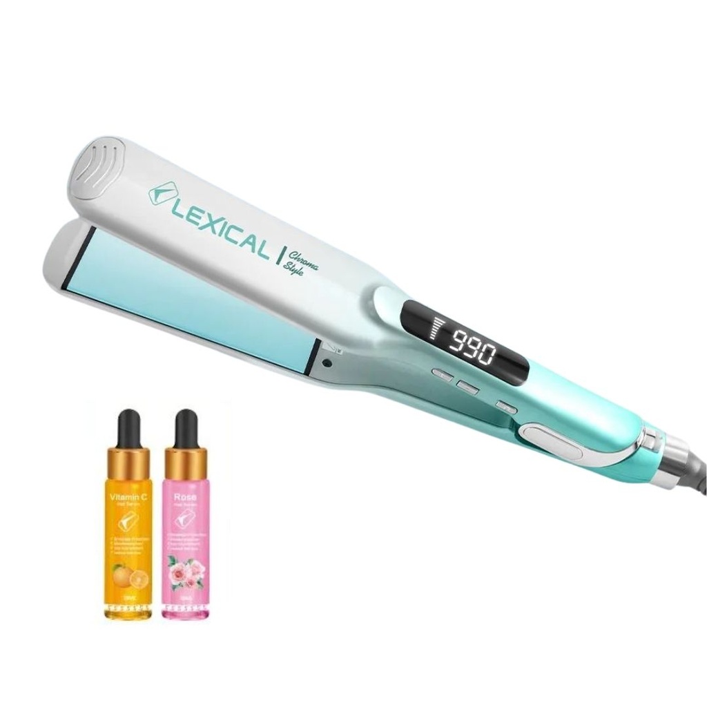 [LHS-5384V] Plaque Cheveux Lexical avec Sérum Gratuit 65W - 990 °C - Vert