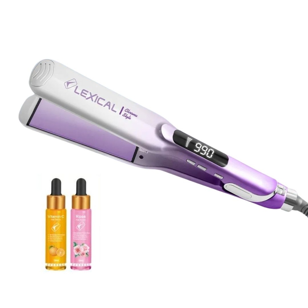 [LHS-5384VL] Plaque Cheveux Lexical avec Sérum Gratuit 65W - 990 °C - Violet