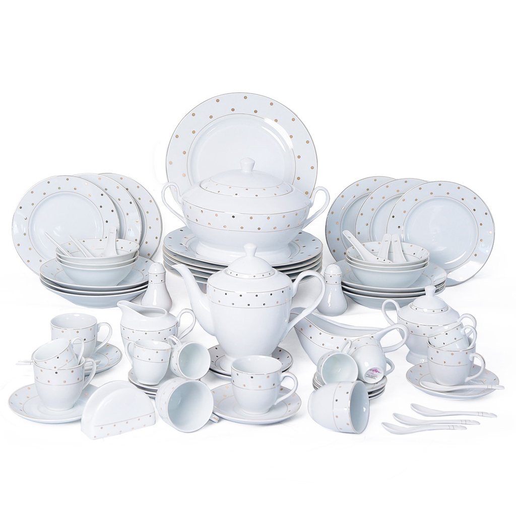 [G2328] Service à Table en Porcelaine 72 Pièces Bravo