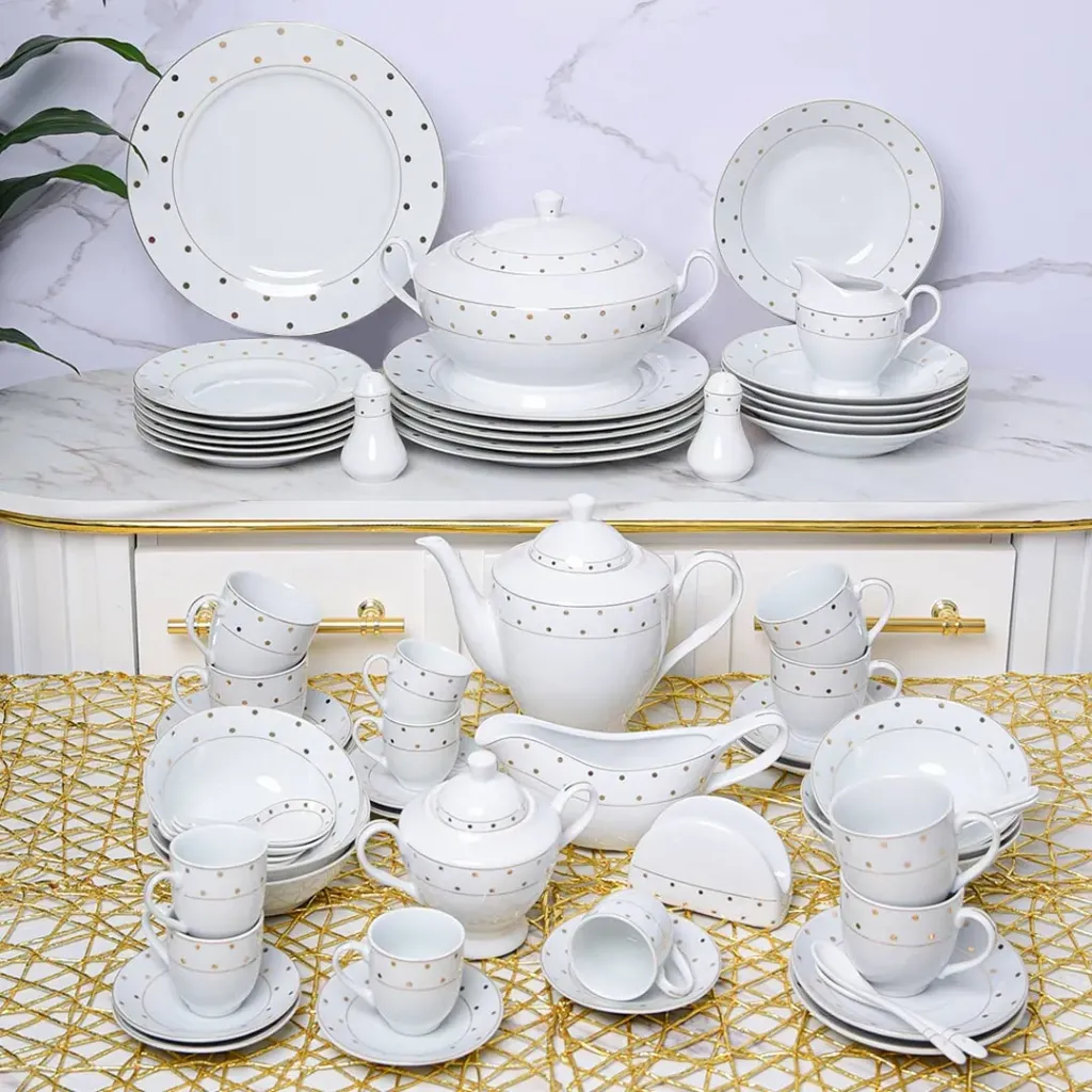 [G2328] Service De Table en Porcelaine 72 Pièces-Bravo