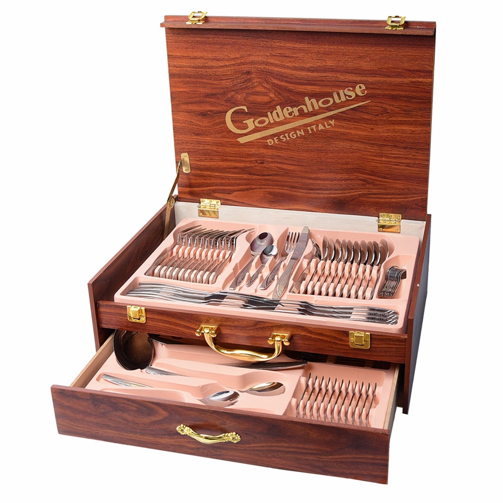 Coffret Ménagère De Cuisine 86 Pièces Golden House - Model 8