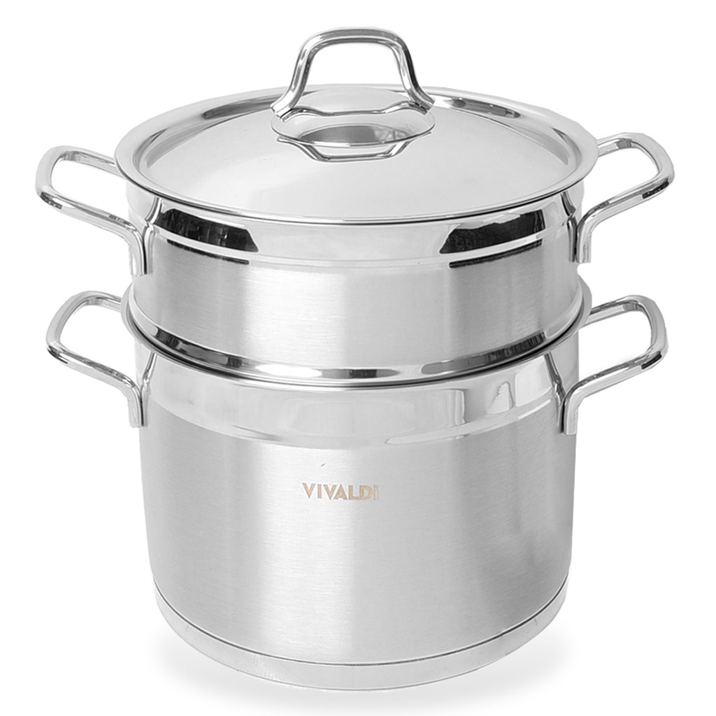 Couscoussier Inox 18/10 Vivaldi 10 Litres 26cm