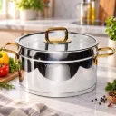 Marmite Vivaldi Rosso 28 cm Inox 18/10