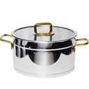 Marmite Vivaldi Rosso 28 cm Inox 18/10