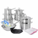 Batterie De Cuisine Vivaldi Anka En Inox 18/1O- 21 Pieces