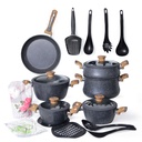 Batterie De Cuisine Vivaldi  20 Pieces En Granite Gris