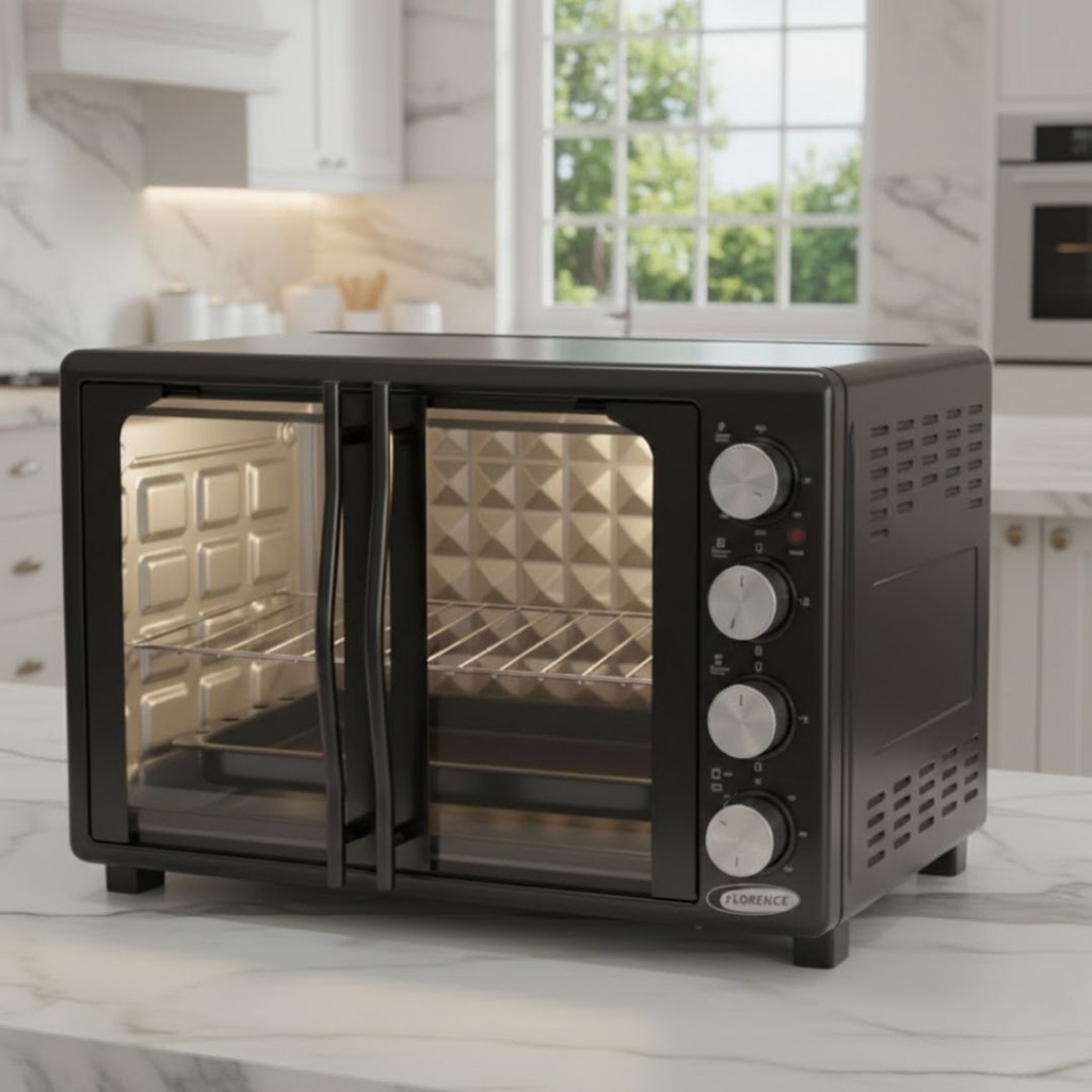 [FH-52LTDP] Four Électrique Deux Porte Florence 2000 W - 52 Litres Noir 