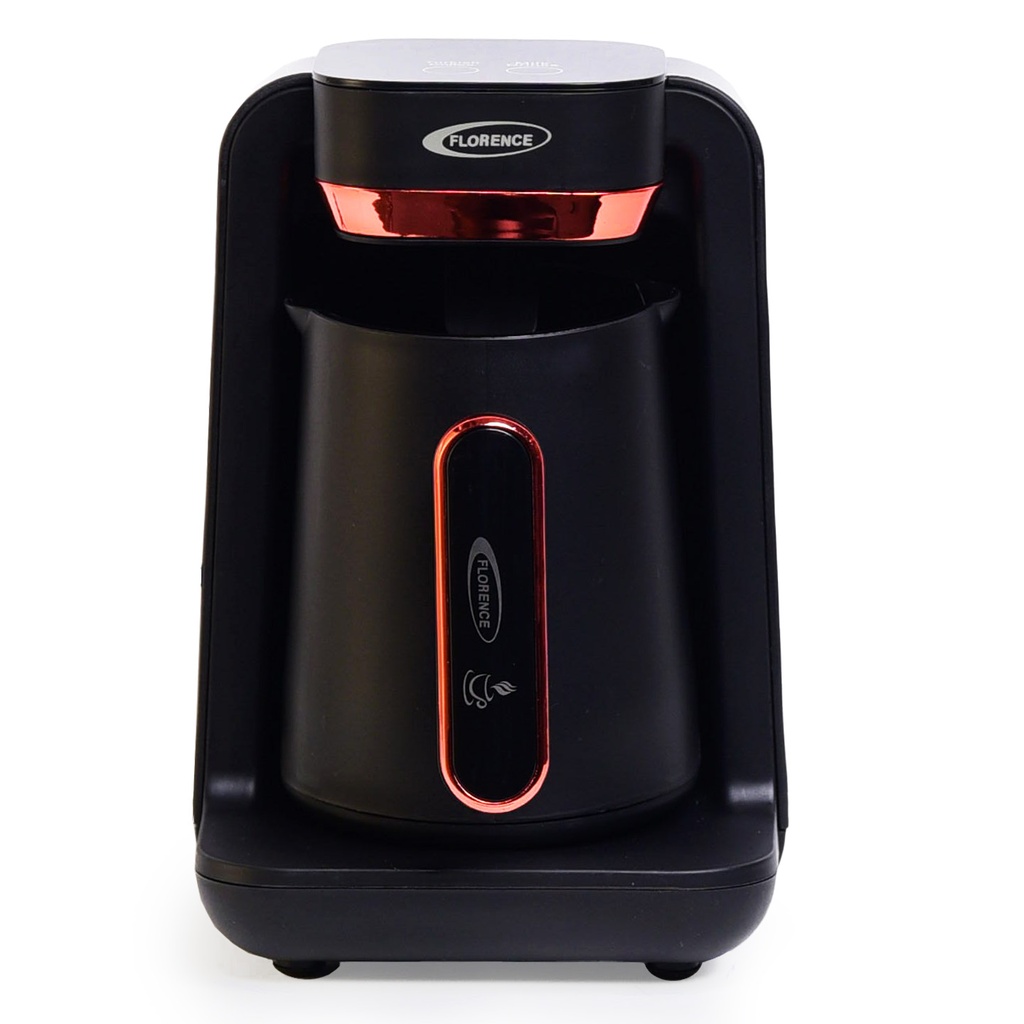 [HK466N] Machine À Café Turc 2en1 Électrique Florence 500W Noir