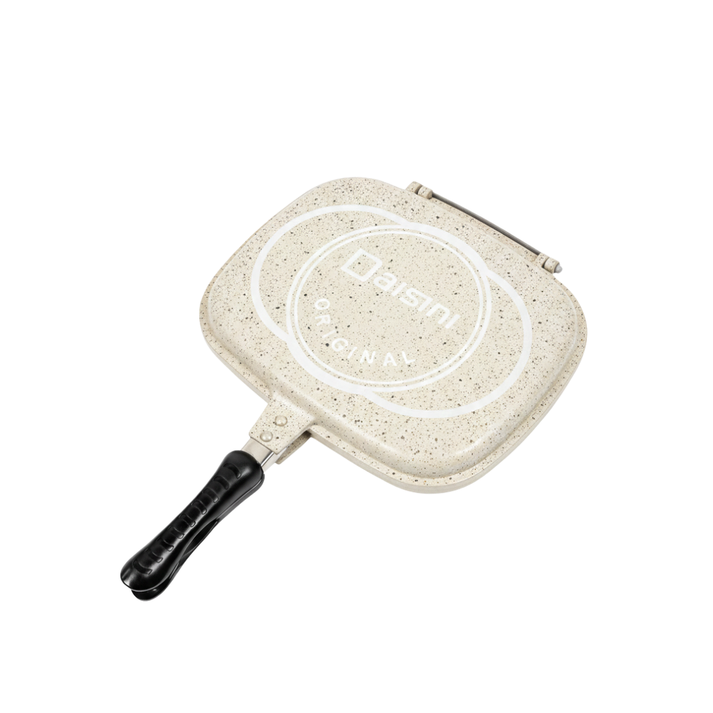 Poêle Grille Double Face 36*25cm - Beige