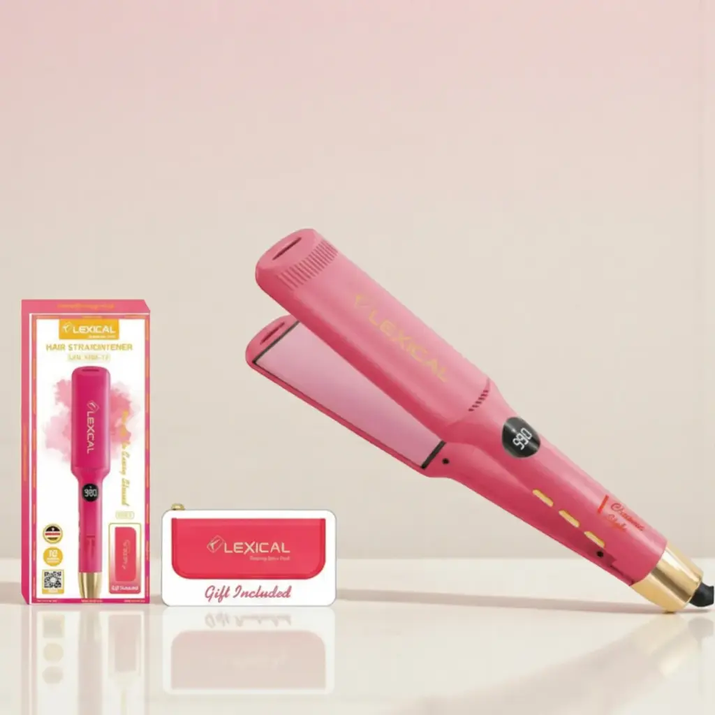 Plaque Cheveux Lexical 990 °C - Rose