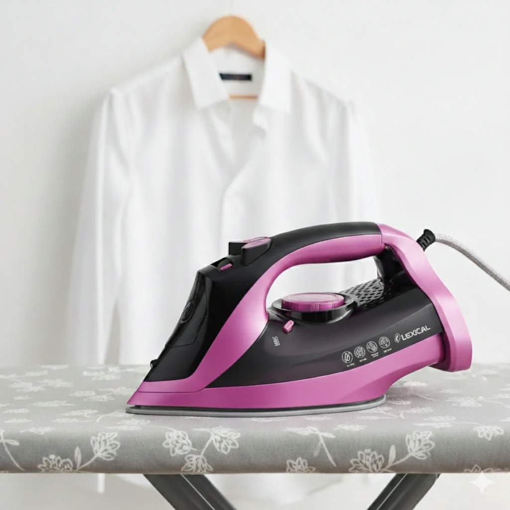 [LSI-1055R] Fer A Repasser Lexical 2200W Semelle en céramique - Rose