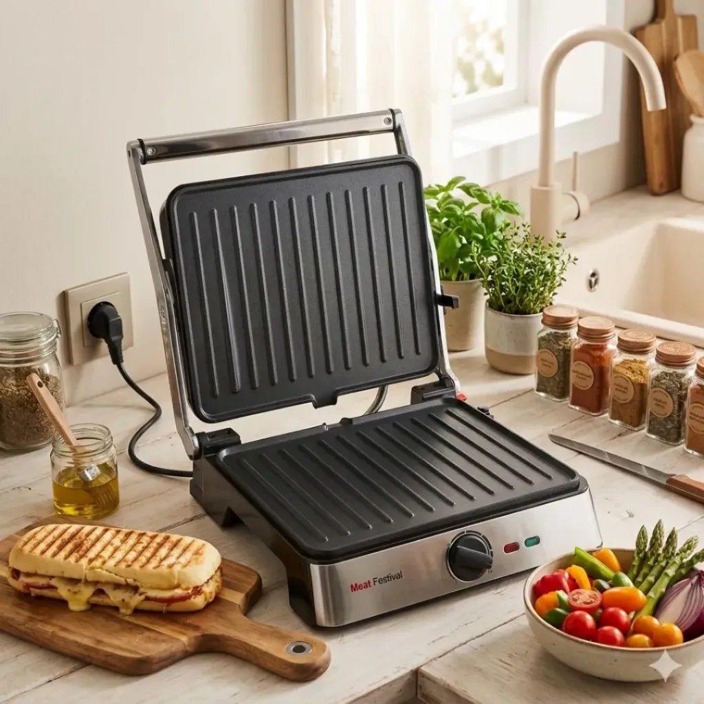 Appareil de Cuisson 2en1 Panini et Grill  2000W-DSP