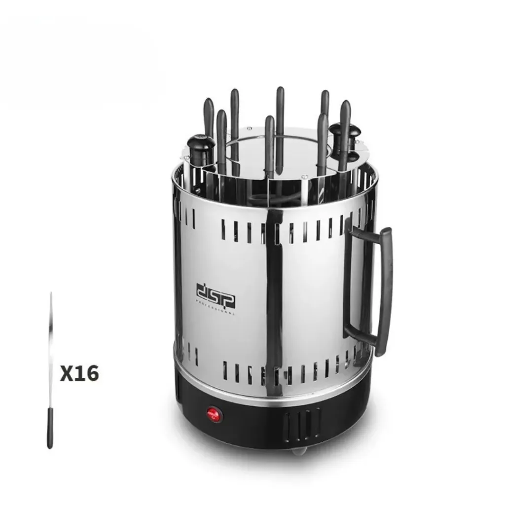 [KB4010] Barbecue Électrique Vertical DSP 16 Fourchettes 1500W – Rotation Automatique