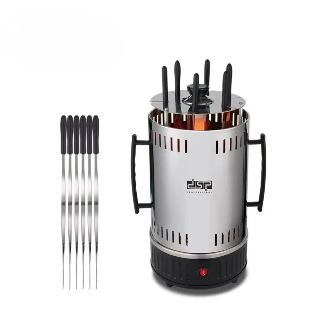 [KB4008] Barbecue Electrique DSP 6 Fourchettes 1000W – Rotation Automatique