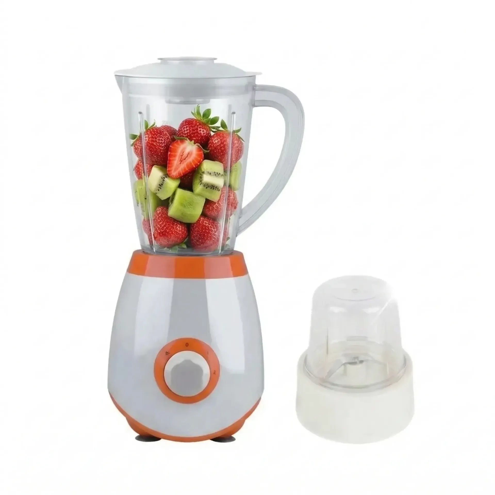 [KJ2002-OR] Blender Avec Grinder DSP en Plastique 1,5L – 350W - Orangé