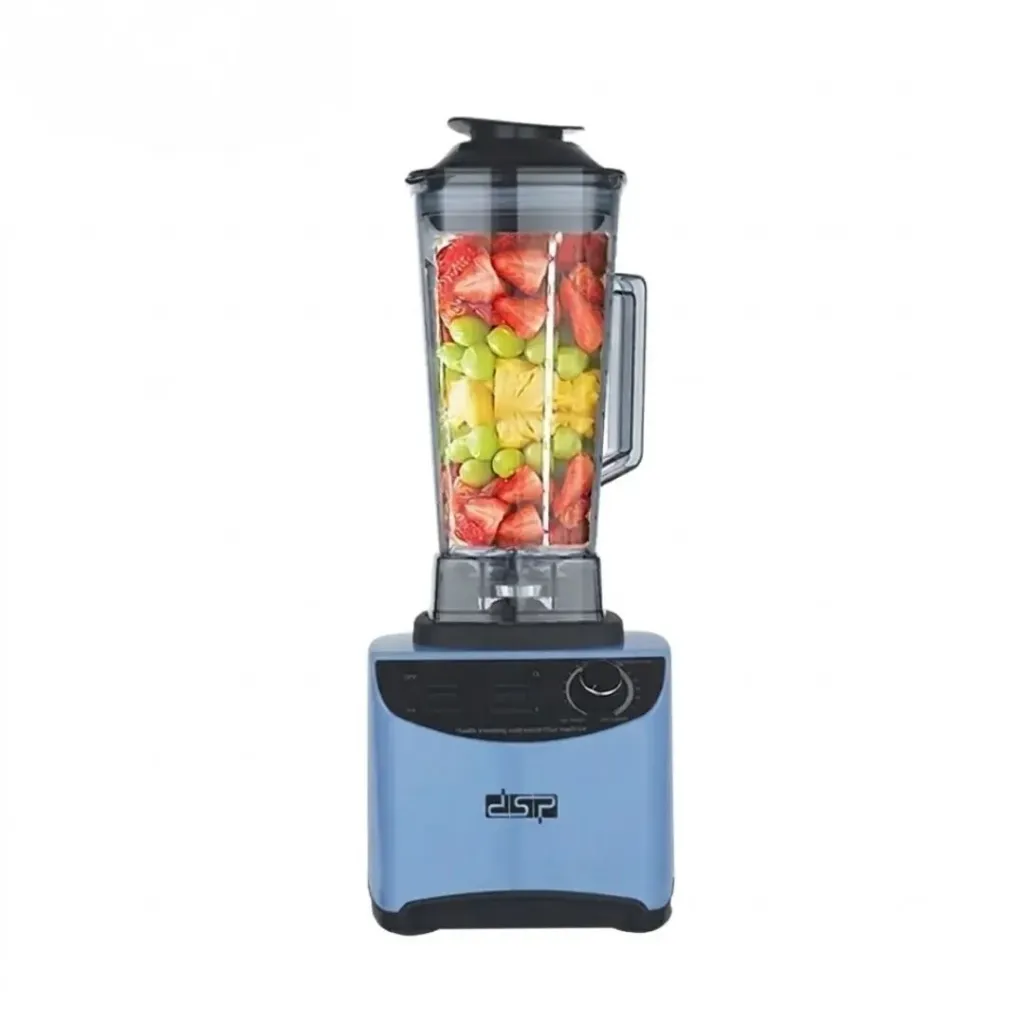 [KJ2099-BL] Blender En Plastique 15 Vitesses DSP – 2L – 1800W-Bleu