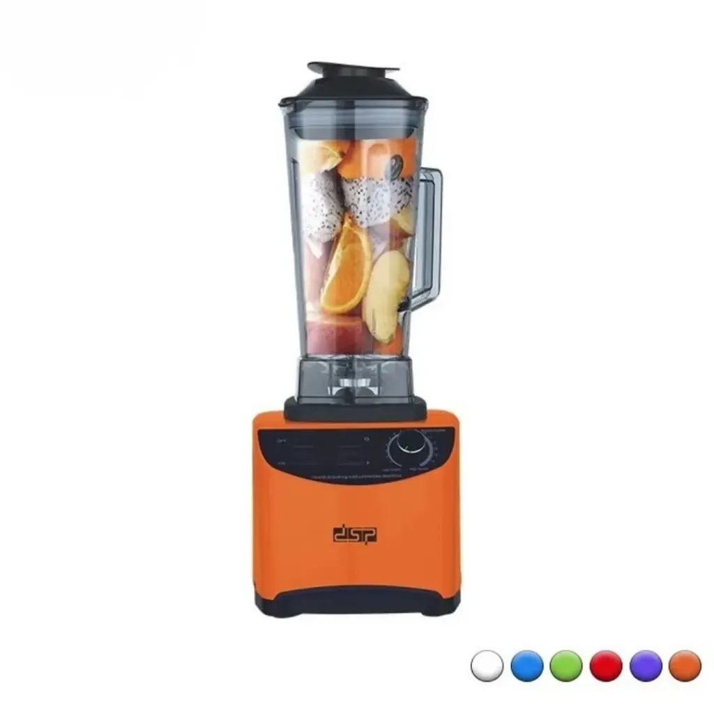 [KJ2099-OR] Blender En Plastique 15 Vitesses DSP – 2L – 1800W-Orangé
