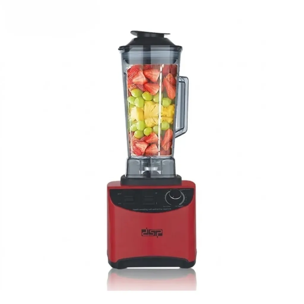 Blender En Plastique 15 Vitesses DSP – 2L – 1800W-Rouge